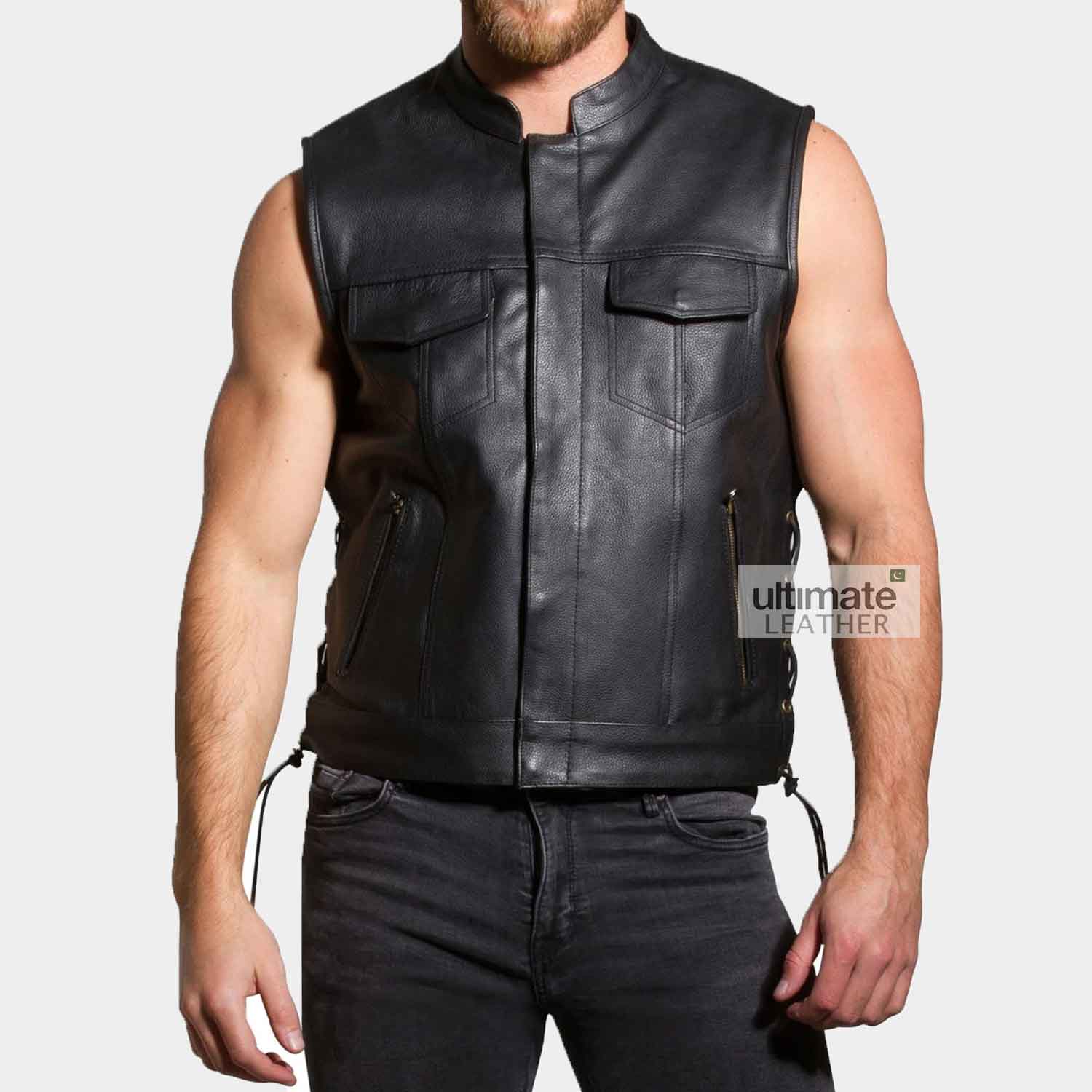 Premium Leather Vest Rugged Style Lasting Comfort