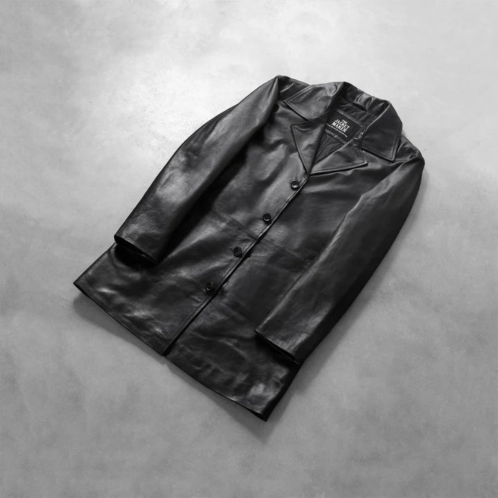 Premium Leather Coat  Sleek Elegant and Built to Last