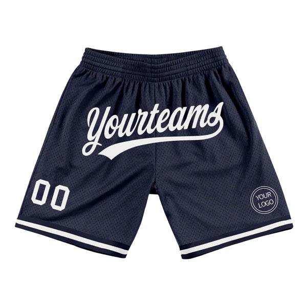 navy blue shorts view showing premium detailing – Qintaar
