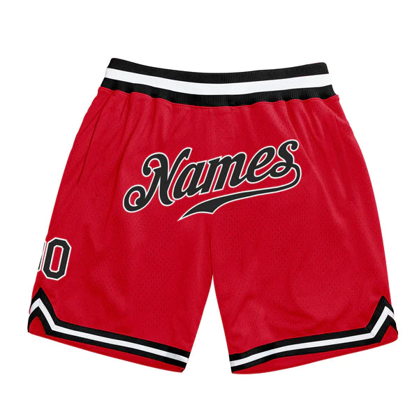 red shorts view showing premium detailing – Qintaar