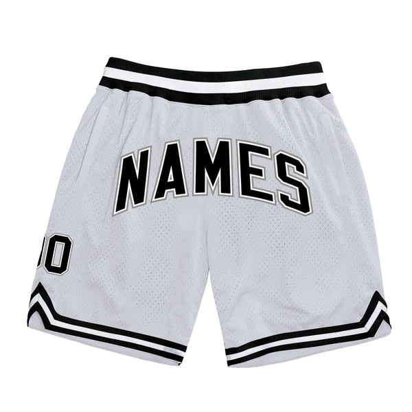 white shorts view showing premium detailing – Qintaar