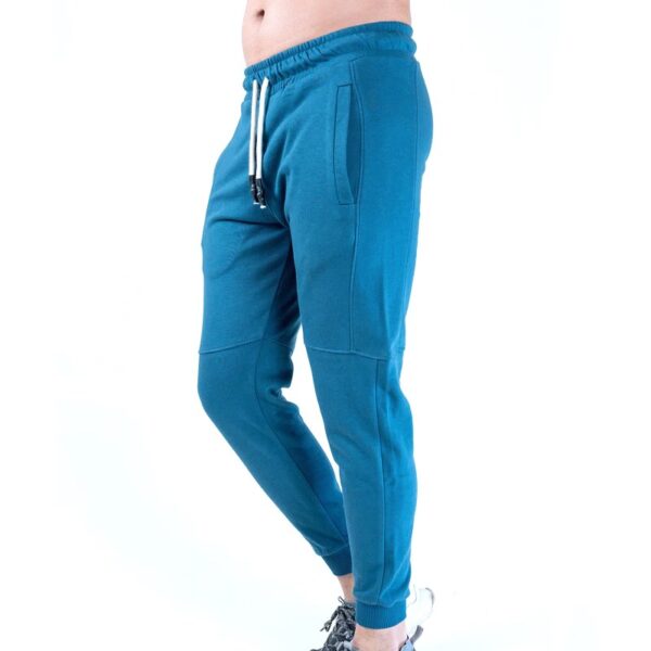 Front view of Burberry Spring Mens Trousers sky blue 
Luxury – Qintaar